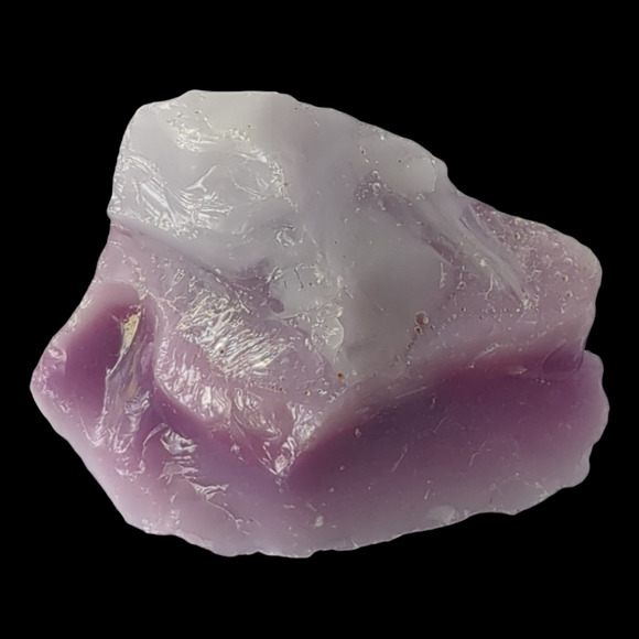 Amethyst Purple Layer Art Glass Cullet Glowing Swirled Manganese Glass #4GL96 - Picture 2 of 6